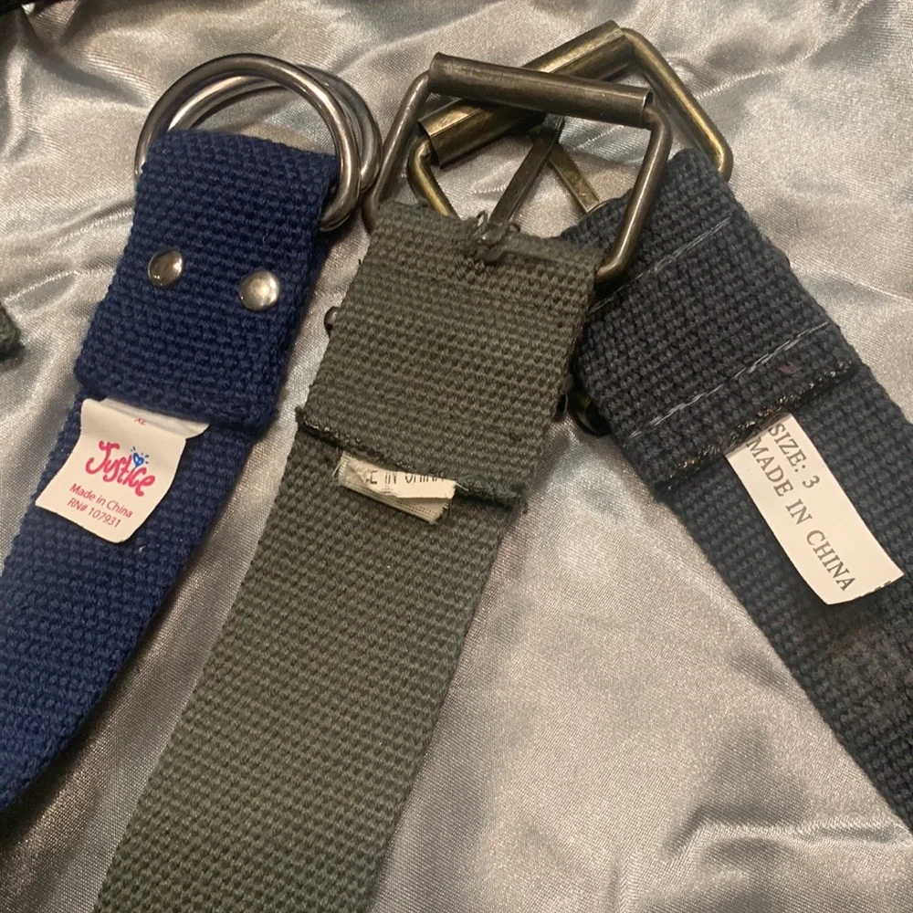 🌹VINTAGE Young Girls Belt Bundle - Justice and more - Cloth Belts
